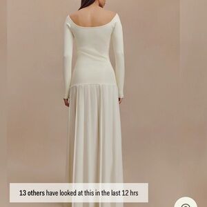 Meshki Cream Long Sleeve Dress